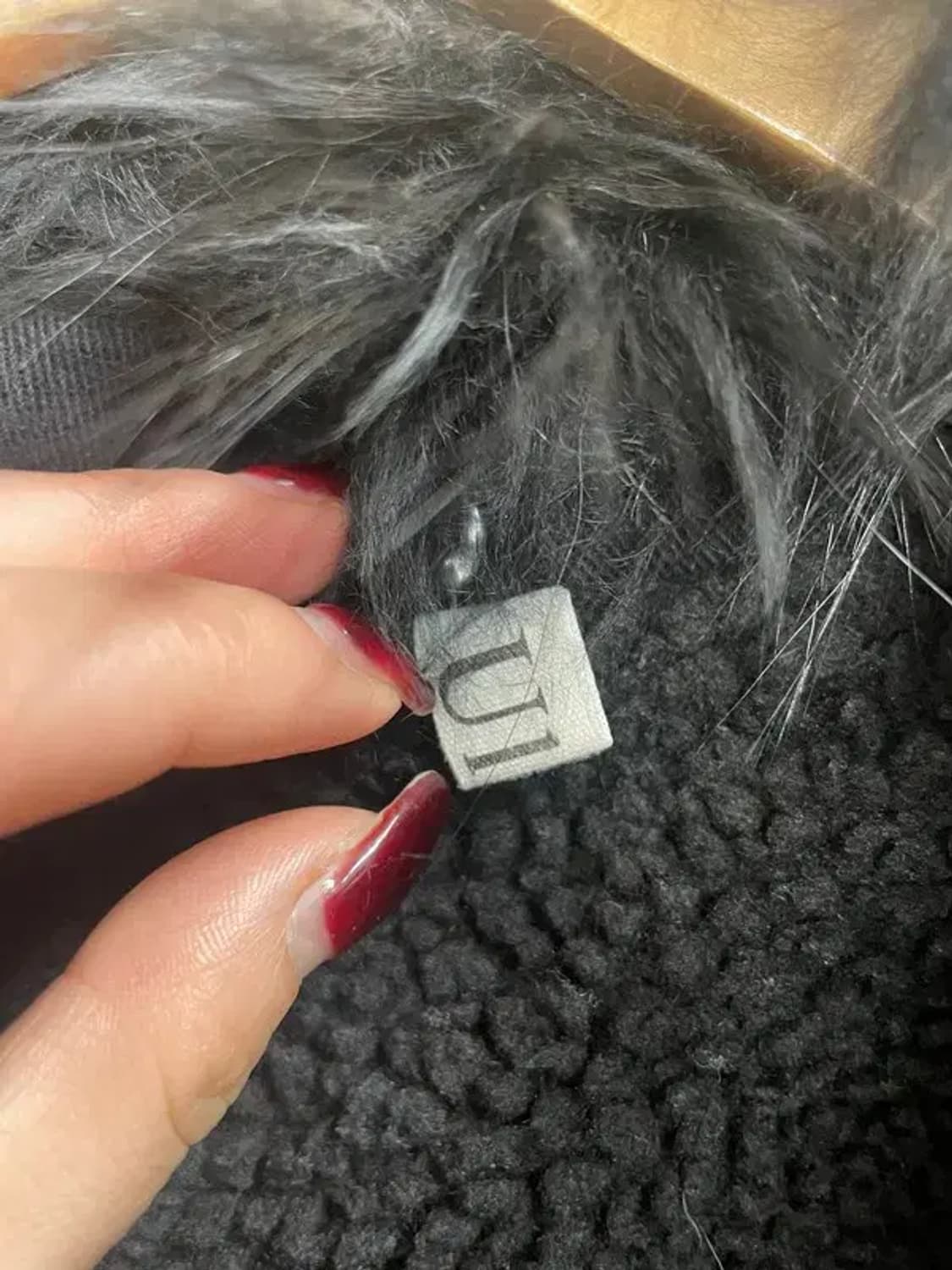 3사이즈 jpn 퍼 데님 크롭 겨울용 자켓 블랙 상품이미지5