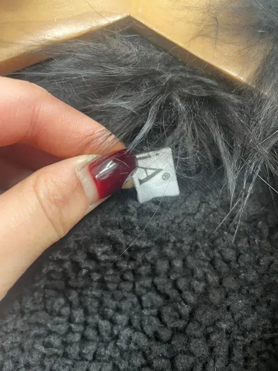 3사이즈 jpn 퍼 데님 크롭 겨울용 자켓 블랙 상품이미지6