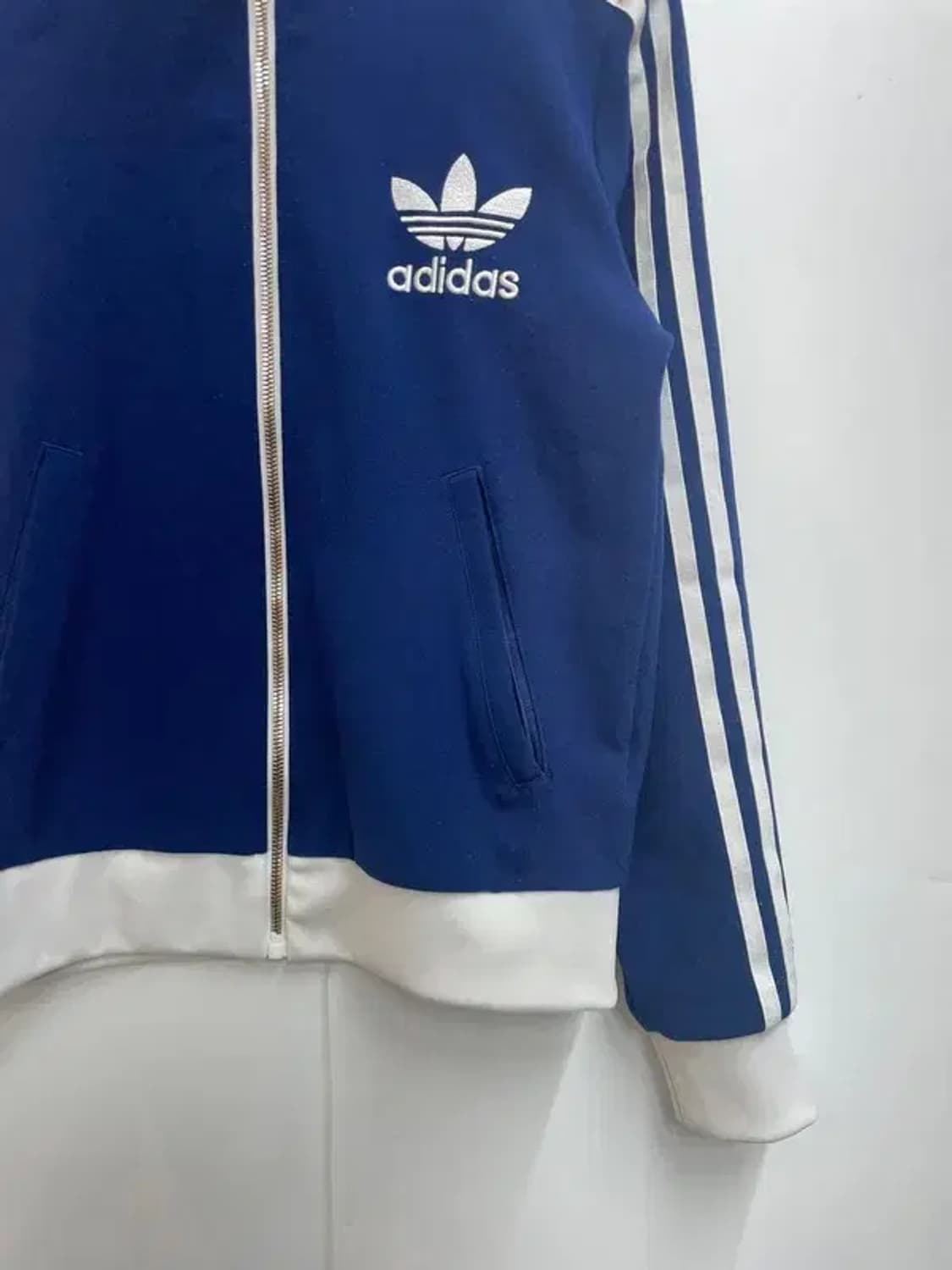 XS 아디다스 오리지널 베켄바우어 여성 트랙탑 져지 다크 블루 상품이미지3