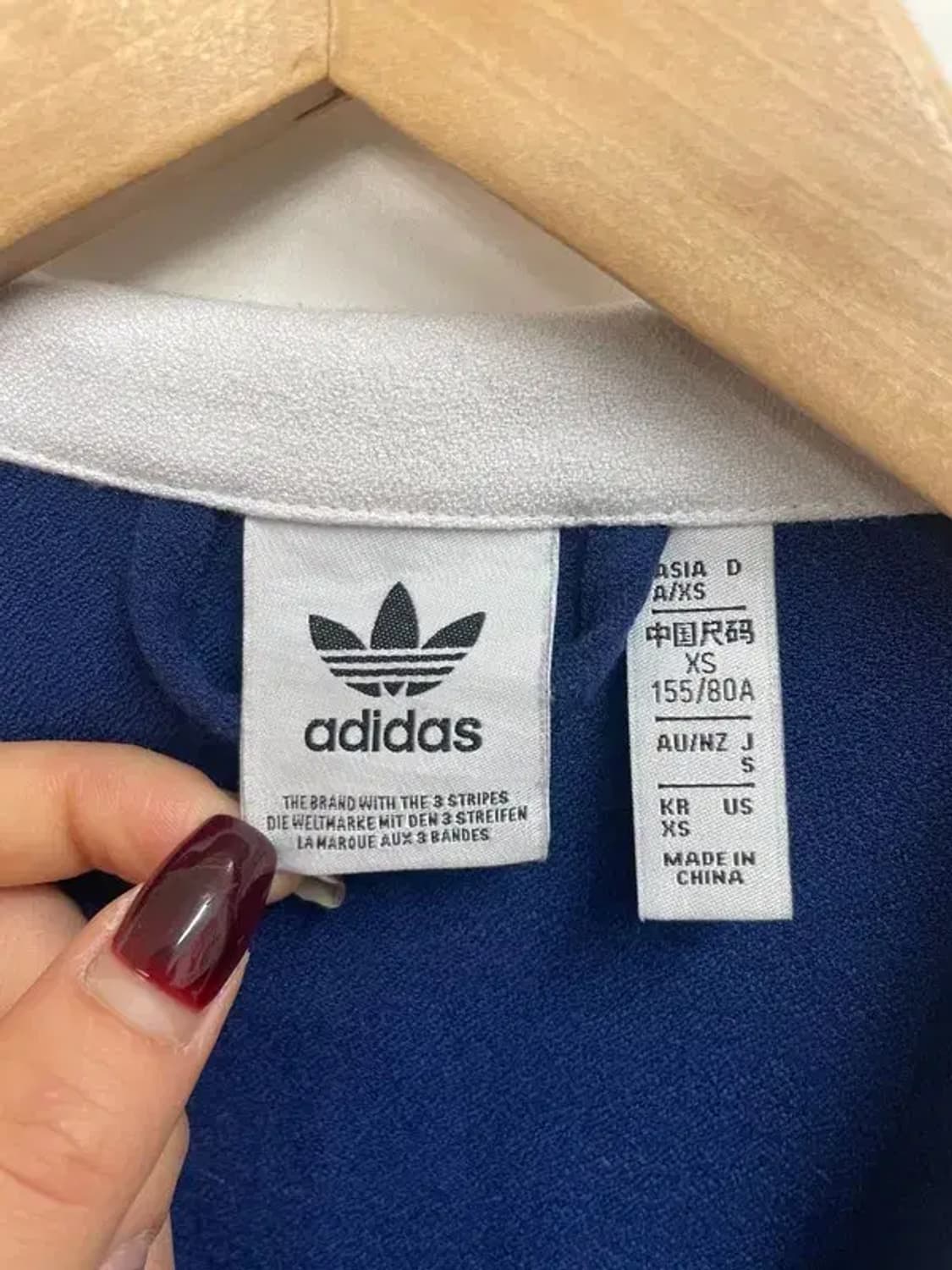 XS 아디다스 오리지널 베켄바우어 여성 트랙탑 져지 다크 블루 상품이미지6