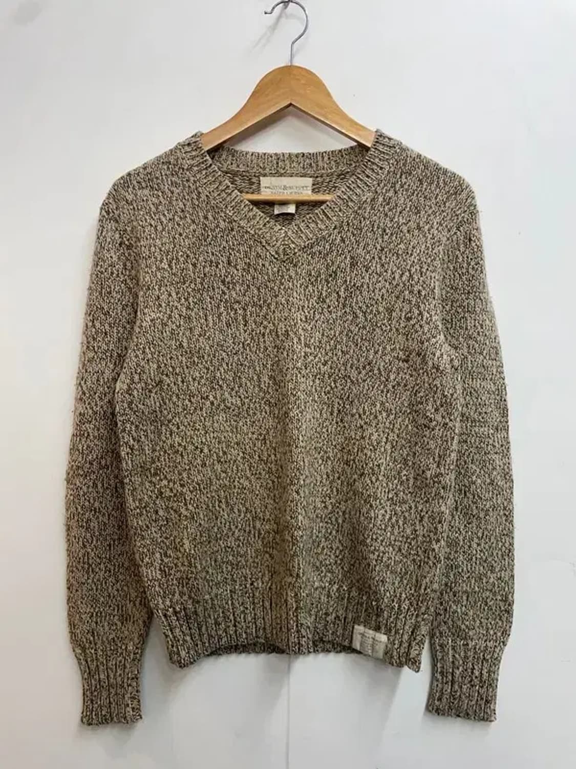 스몰 데님 앤 서플라이 랄프 로렌 브이넥 베이지 니트 스웨터 상품이미지2