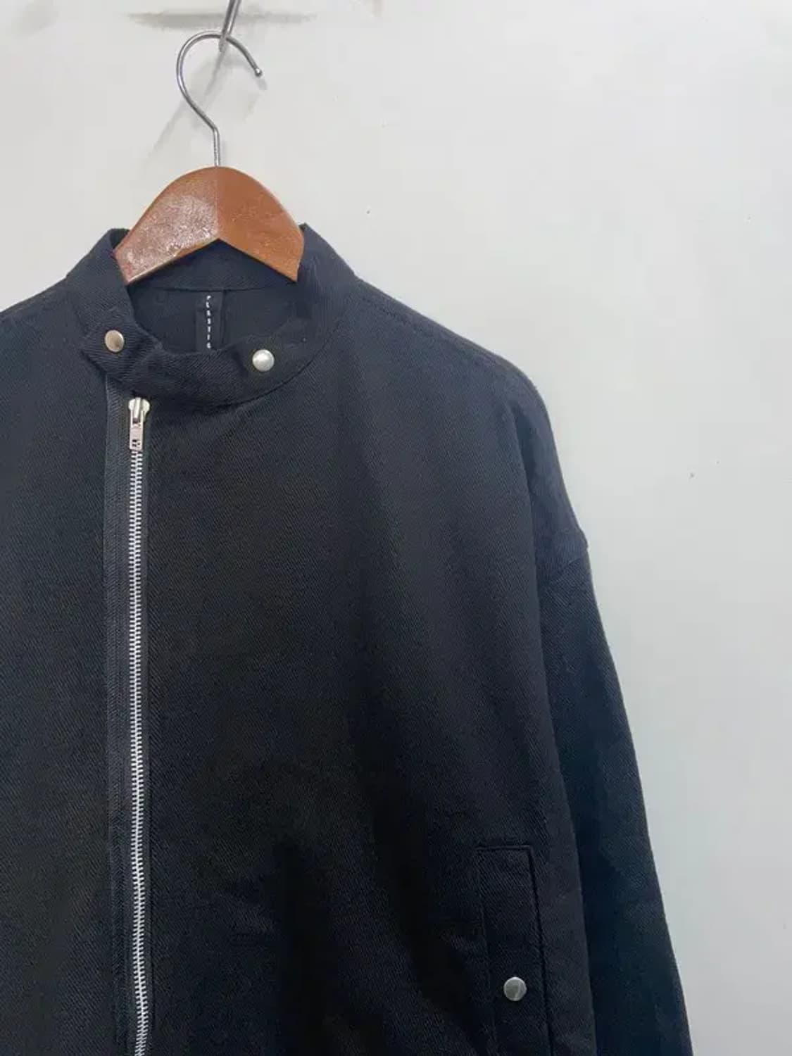 스몰 플라스틱프로덕트 코튼 바이커 자켓 블랙 상품이미지4