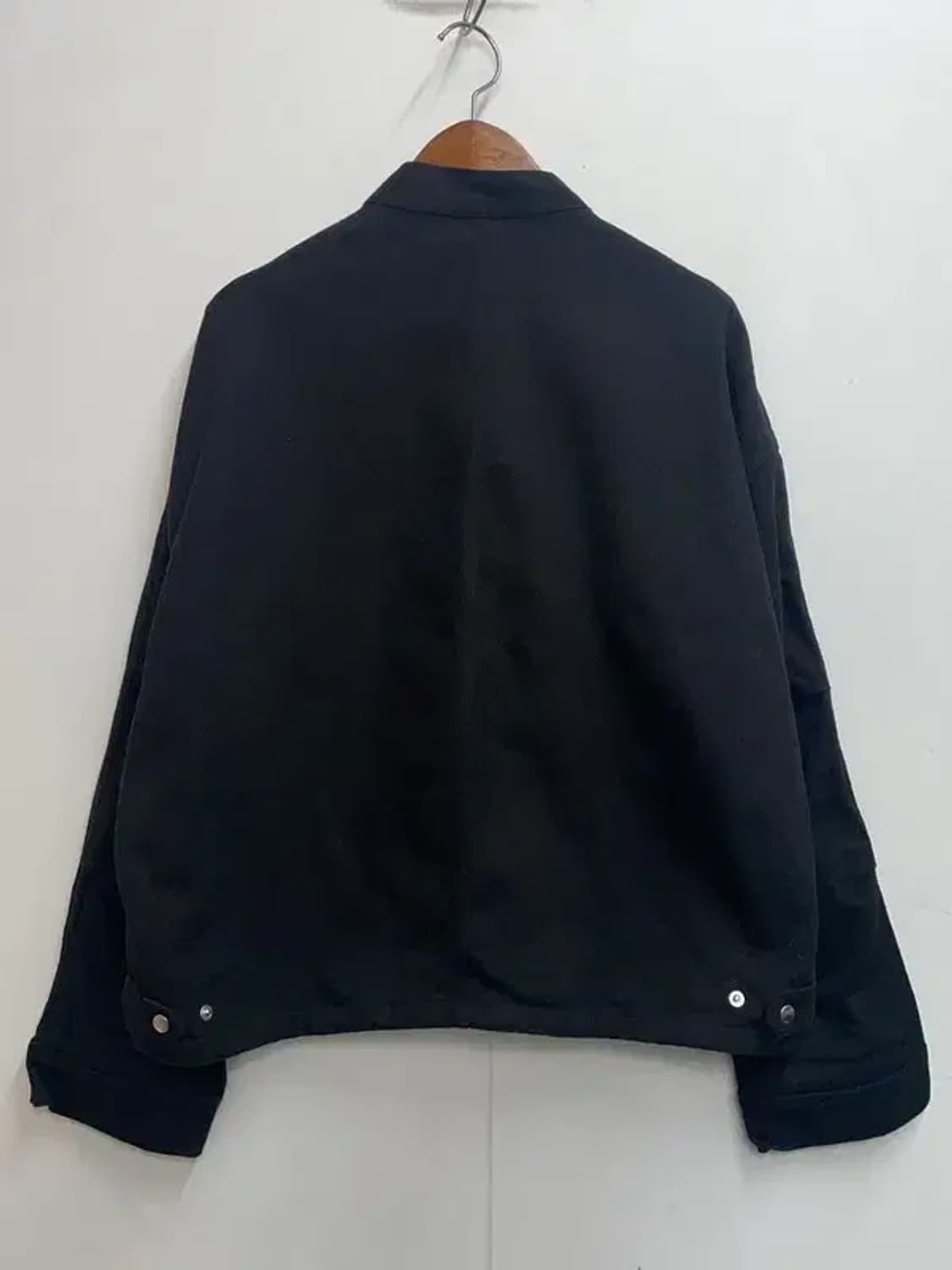 스몰 플라스틱프로덕트 코튼 바이커 자켓 블랙 상품이미지8