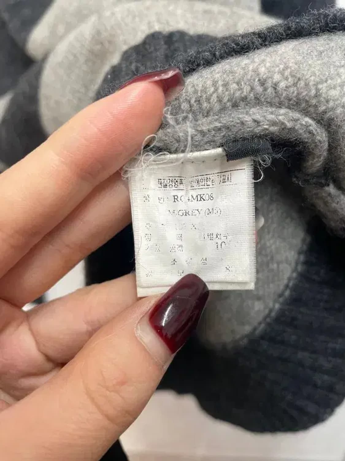 XL ROOTS 오버핏 스트라이프 목폴라 니트 스웨터 그레이 상품이미지7