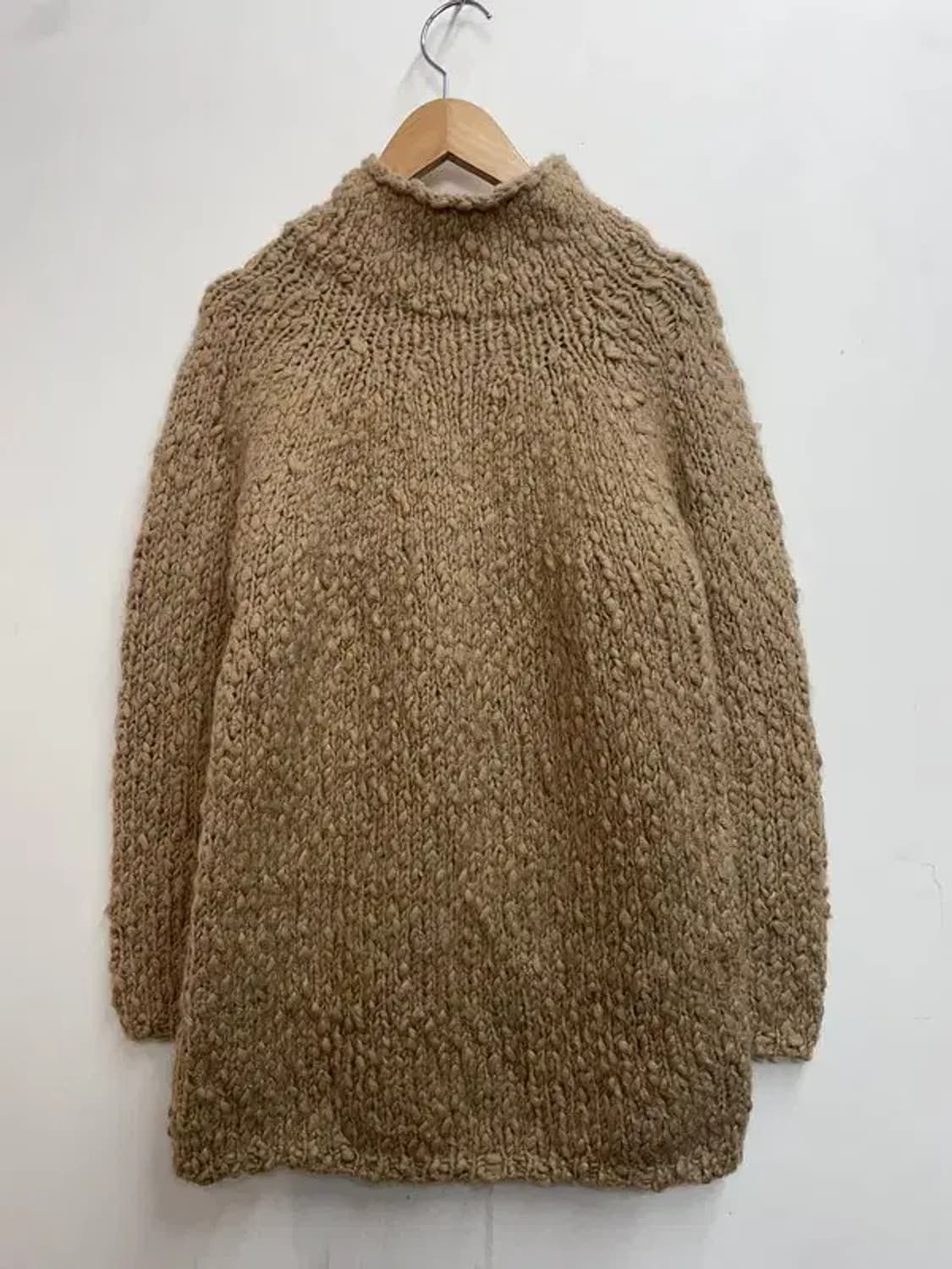 프리 FRAY I.D 오버핏 여자 부클 하이넥 니트 스웨터 상품이미지7