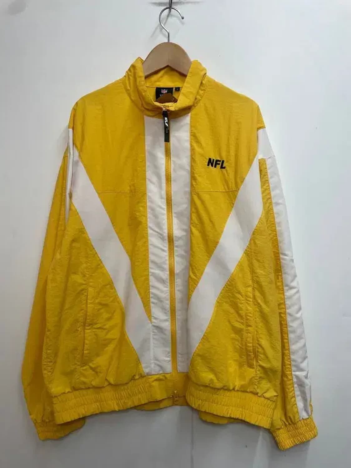 라지 NFL AFC 21 우븐 자켓 윈드러너 바람막이 자켓 옐로우 상품이미지2