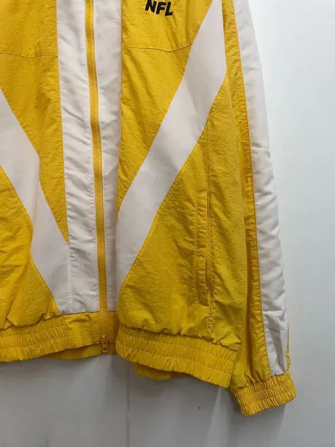 라지 NFL AFC 21 우븐 자켓 윈드러너 바람막이 자켓 옐로우 상품이미지3
