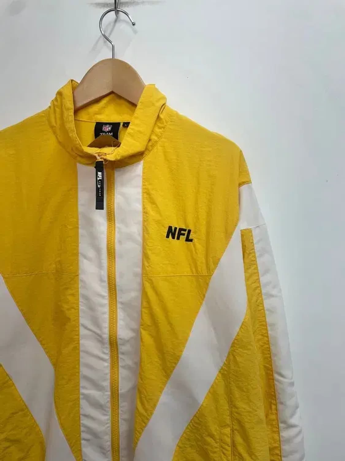 라지 NFL AFC 21 우븐 자켓 윈드러너 바람막이 자켓 옐로우 상품이미지4