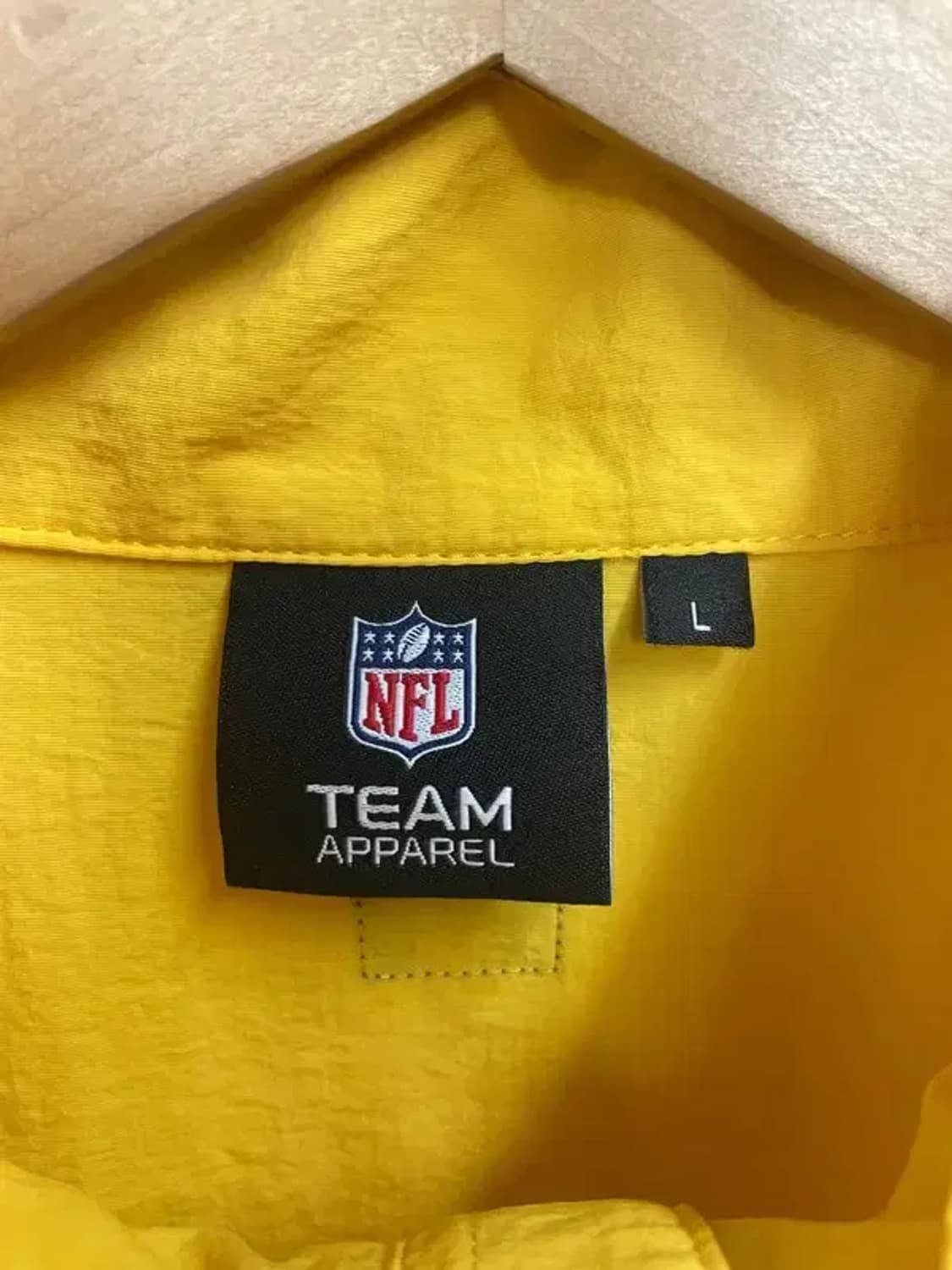 라지 NFL AFC 21 우븐 자켓 윈드러너 바람막이 자켓 옐로우 상품이미지5