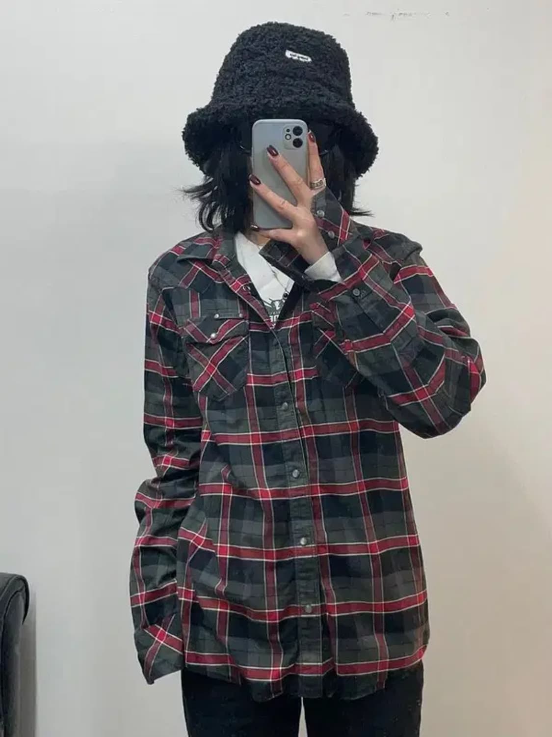 미디움 디젤 포켓 웨스턴 체크 셔츠 상품이미지1