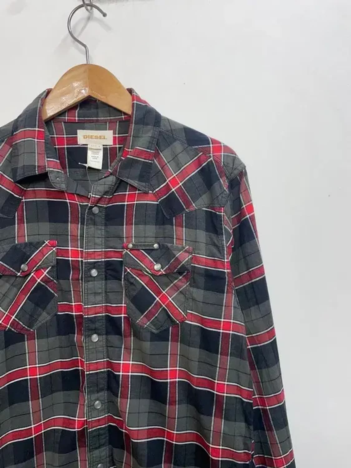 미디움 디젤 포켓 웨스턴 체크 셔츠 상품이미지4