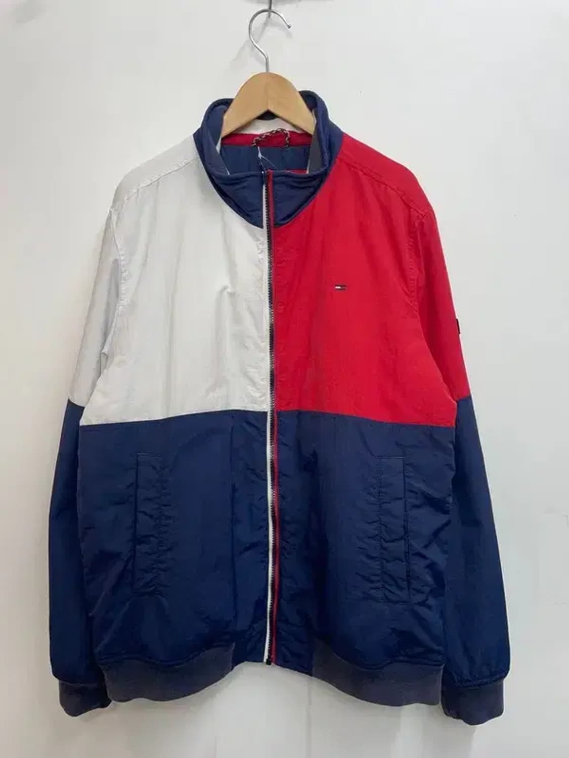 라지 타미 진스 컬러블록 투톤 배색 패딩 다운 점퍼 상품이미지2