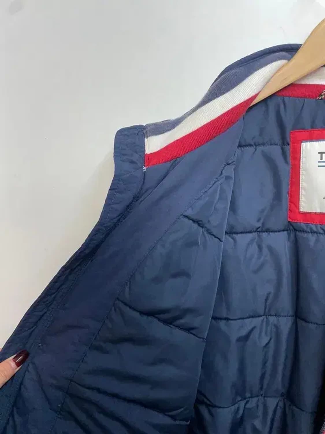 라지 타미 진스 컬러블록 투톤 배색 패딩 다운 점퍼 상품이미지6