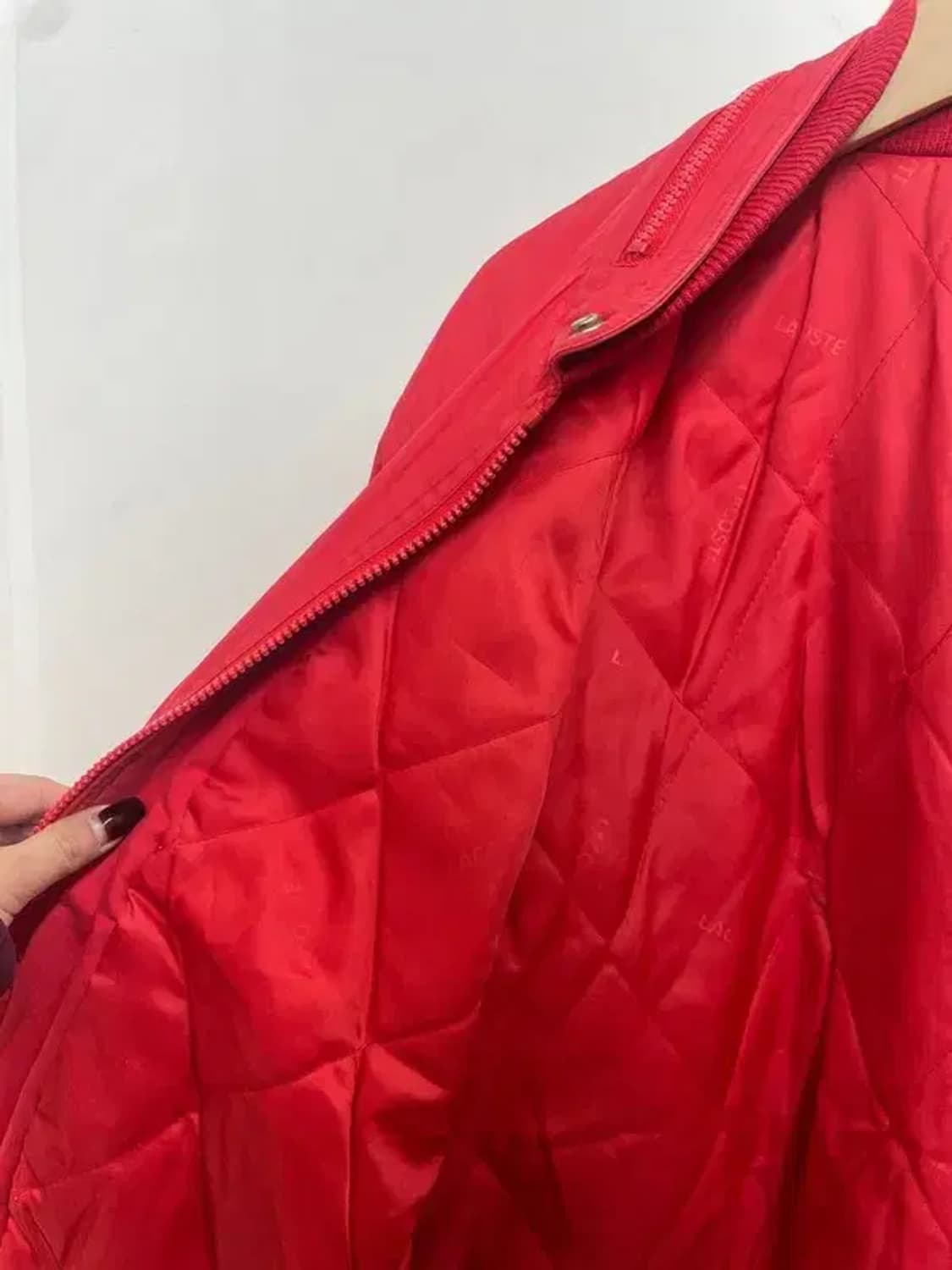 라지 라코스테 올드스쿨 블루종 자켓 레드 상품이미지6