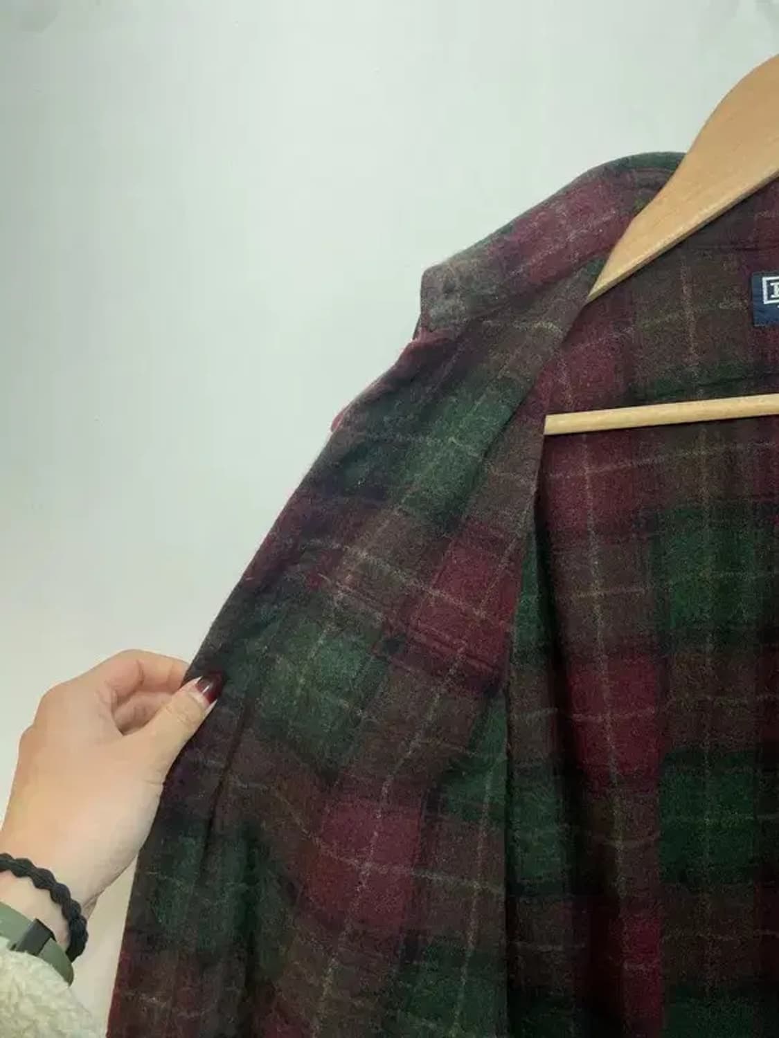 95 폴로랄프로렌 기모 올드스쿨 체크 셔츠 데미지 존재 상품이미지6