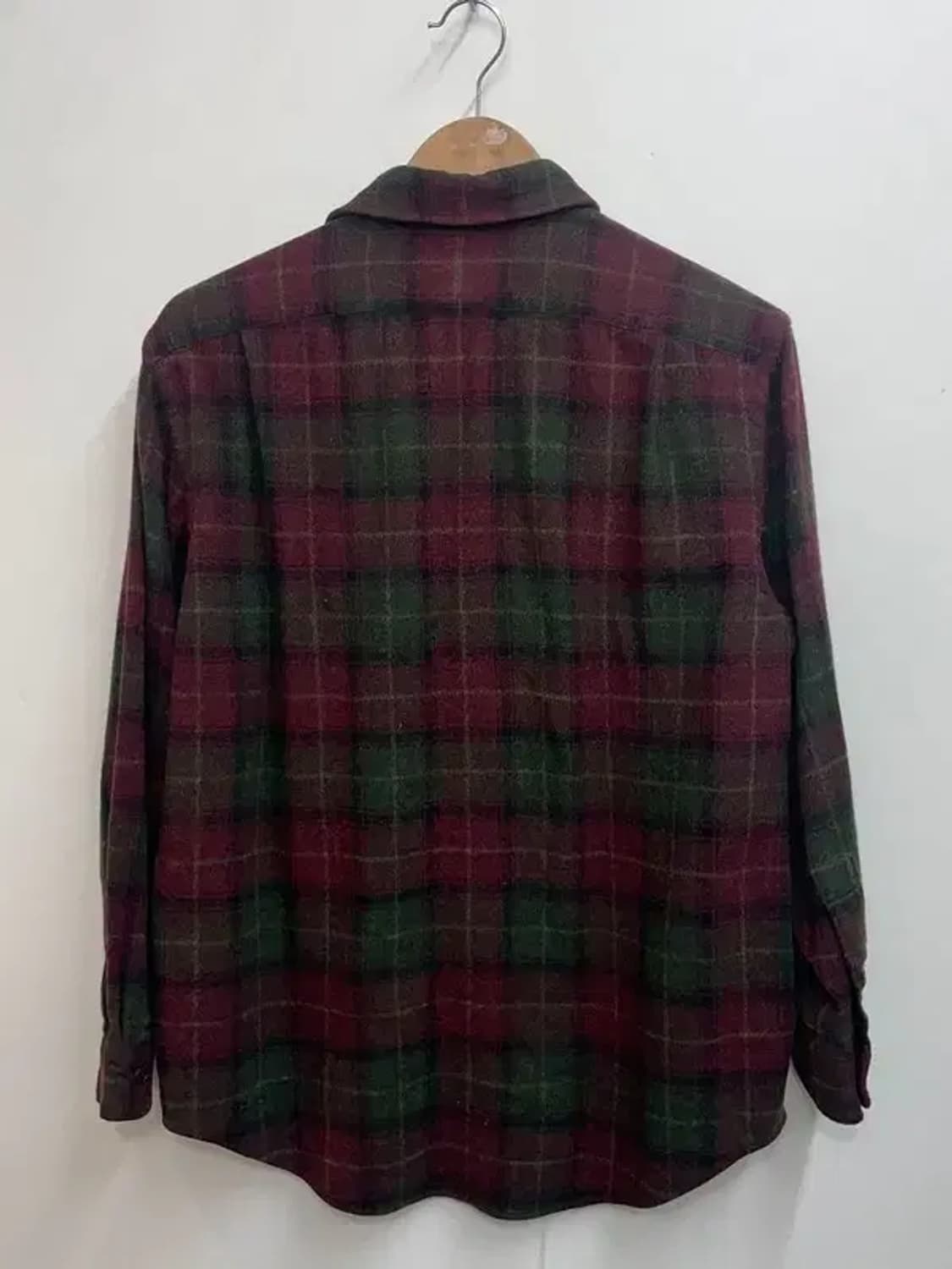 95 폴로랄프로렌 기모 올드스쿨 체크 셔츠 데미지 존재 상품이미지8