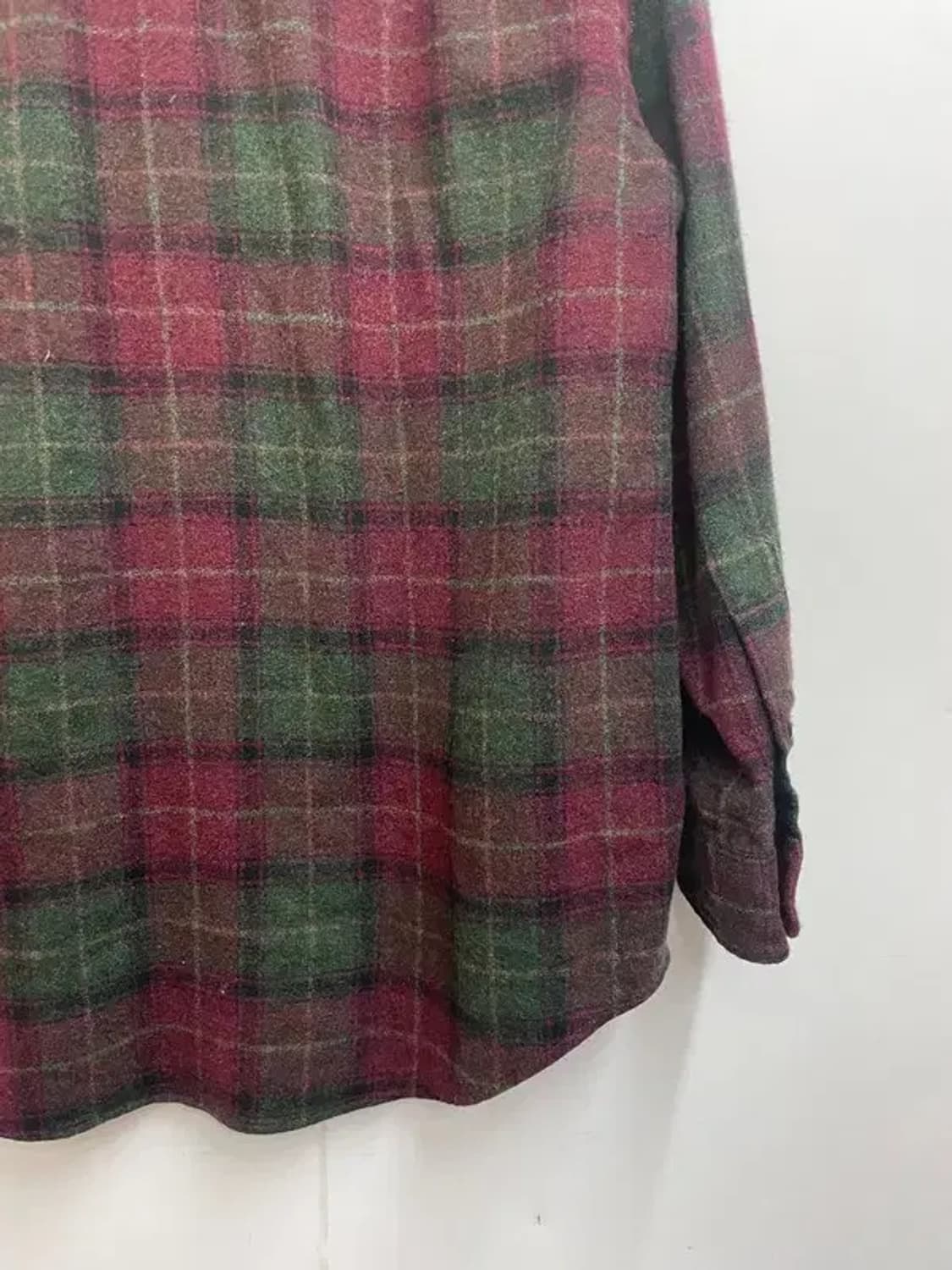 95 폴로랄프로렌 기모 올드스쿨 체크 셔츠 데미지 존재 상품이미지9