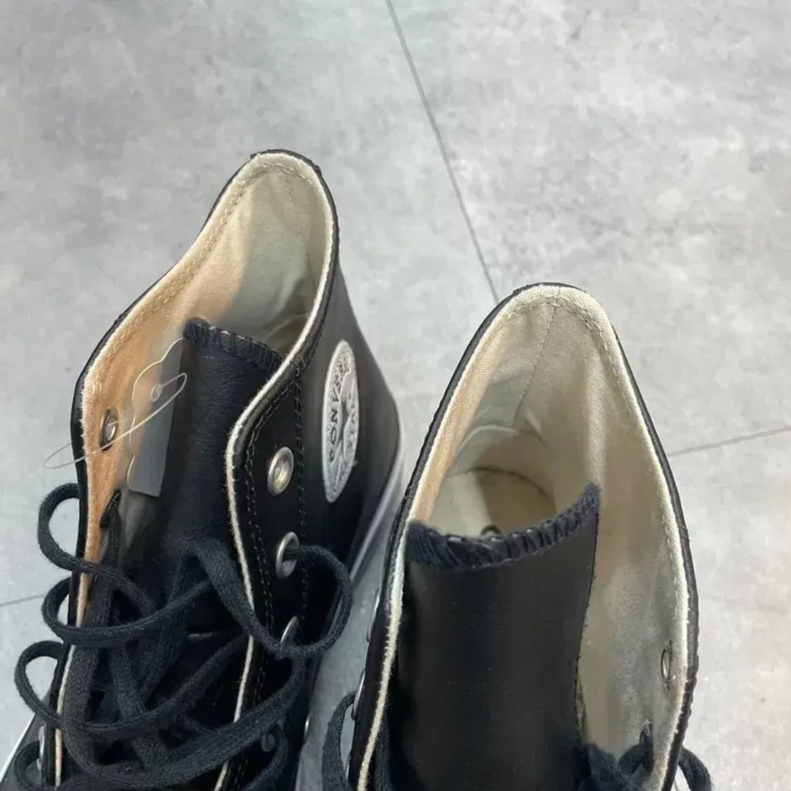 250 컨버스 척 테일러 올스타 리프트 하이 블랙 화이트 상품이미지7