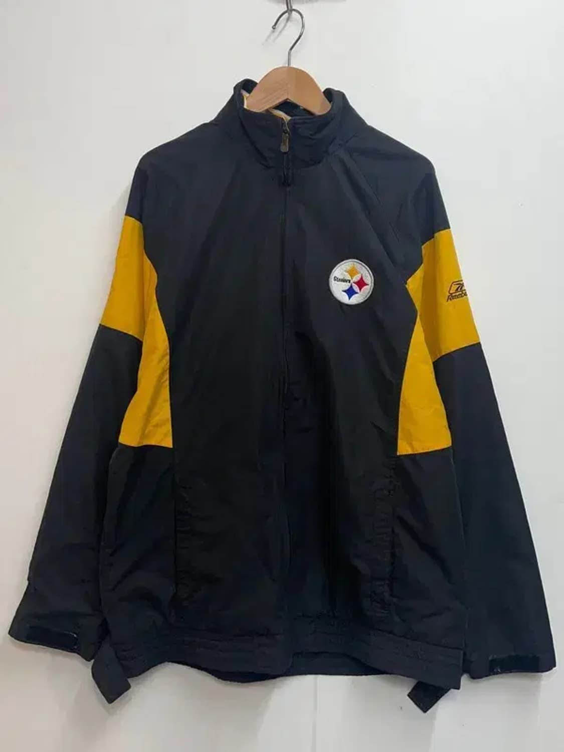 XL NFL 리복 피츠버그 스틸러스 바람막이 자켓 블랙 상품이미지2
