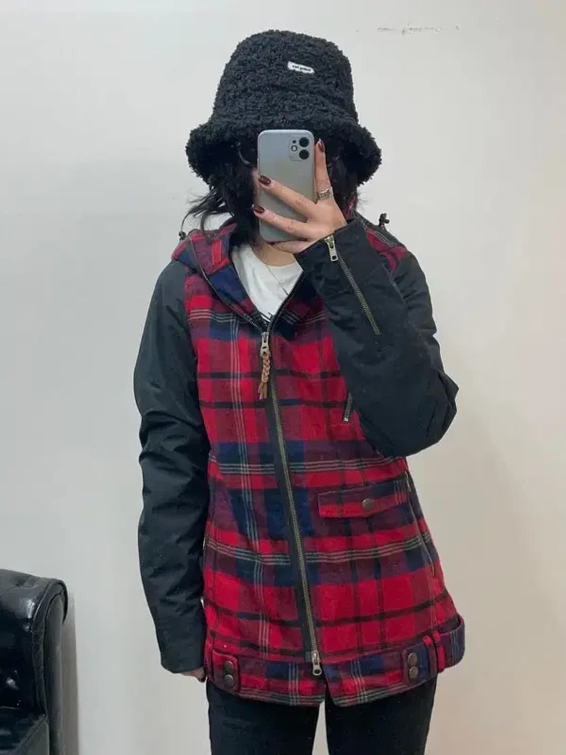 미디움 새상품 홀덴 여자 기모 스키 스노우보드 자켓 레드 상품이미지1