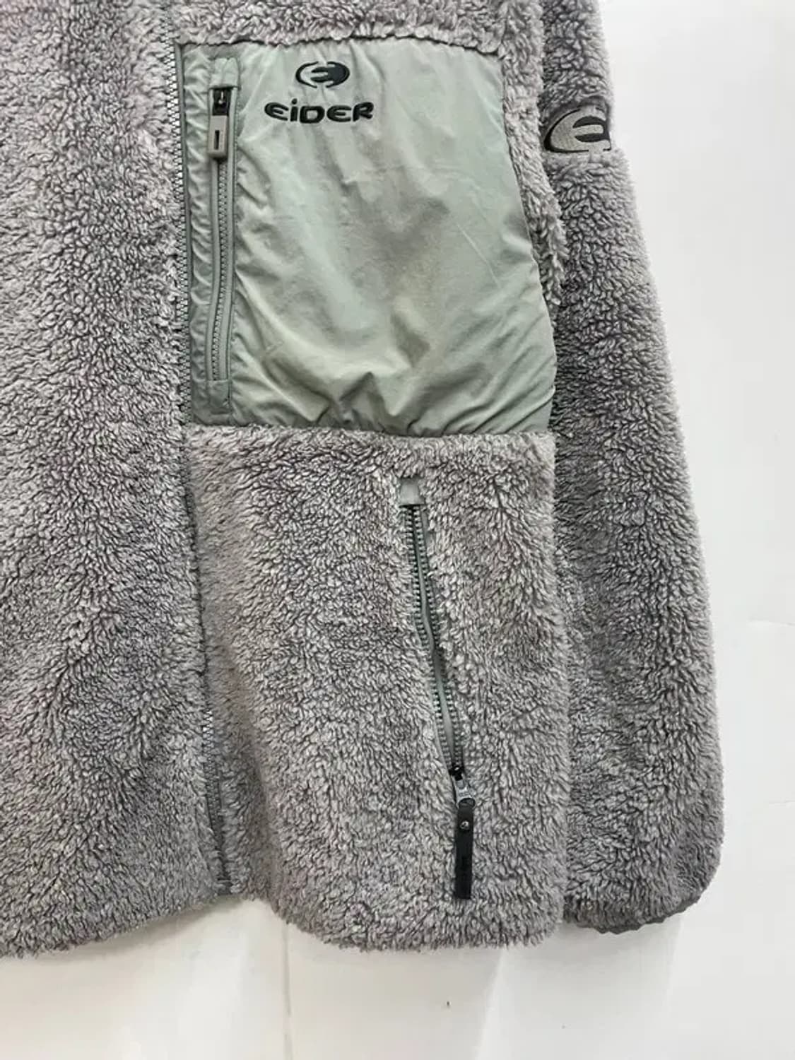 라지 아이더 겨울 뽀글이 후리스 플리스 자켓 그레이 상품이미지3