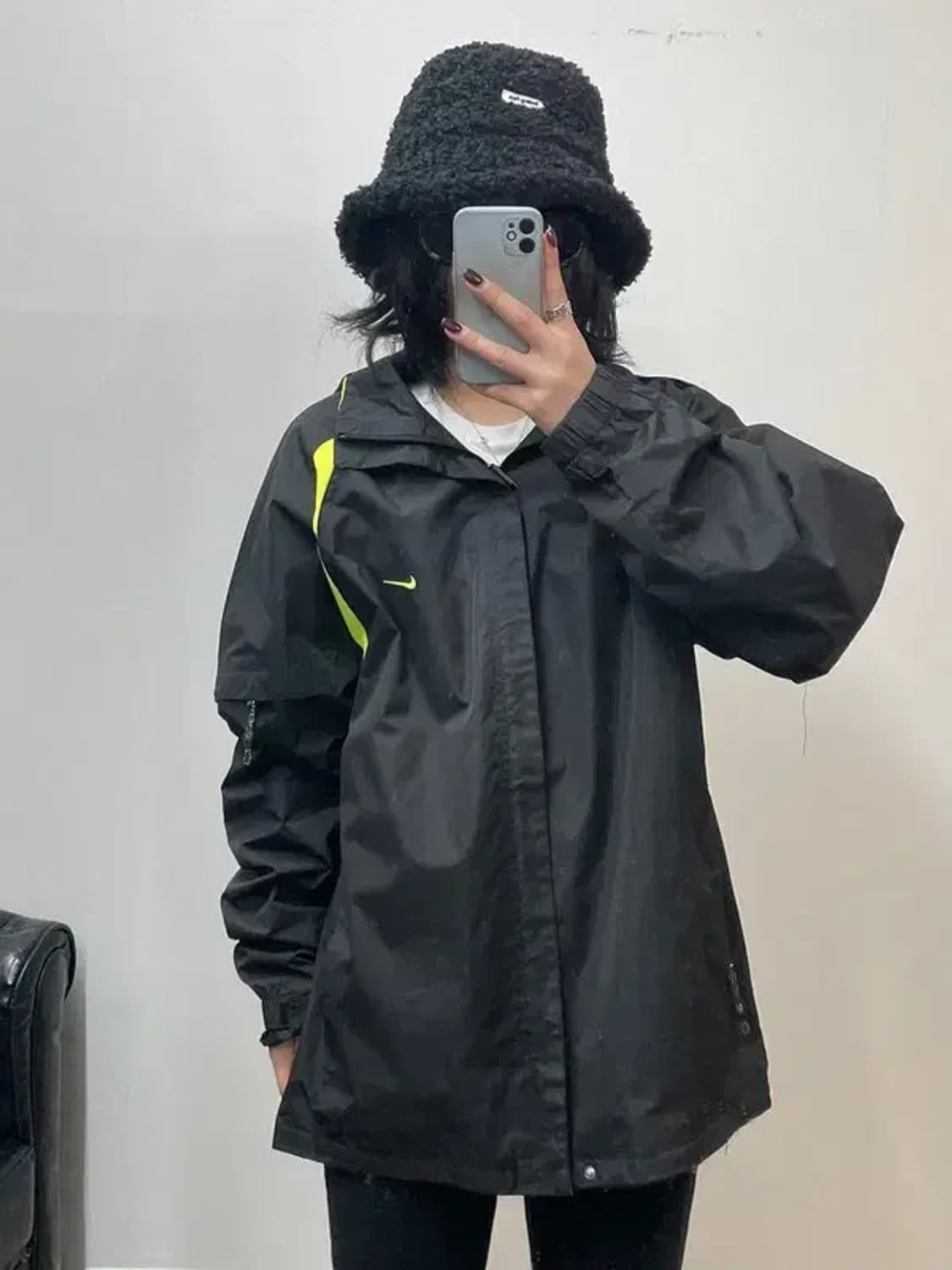 XL 90s 나이키 올드스쿨 acg 윈드러너 바람막이 자켓 블랙 상품이미지1