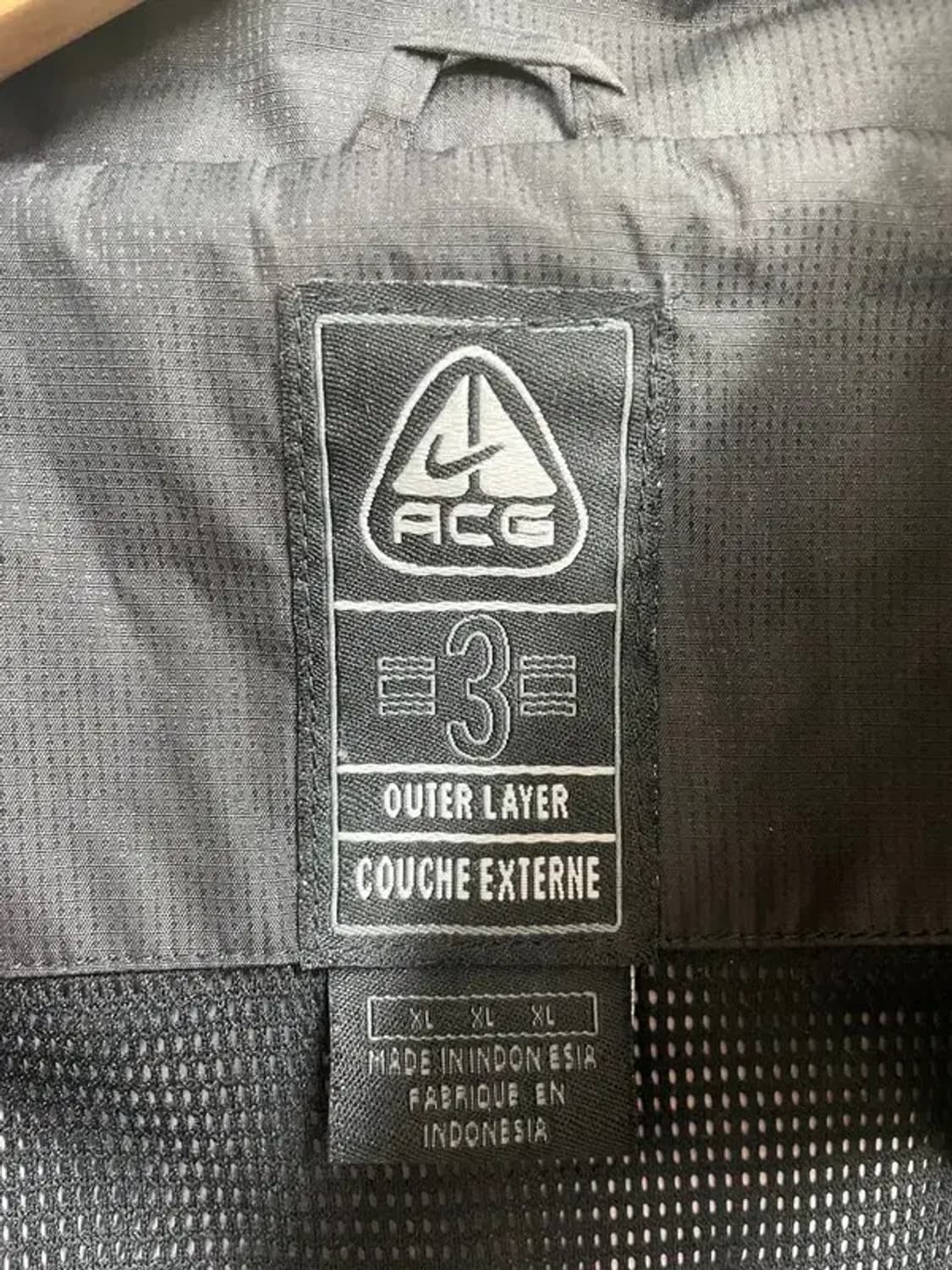 XL 90s 나이키 올드스쿨 acg 윈드러너 바람막이 자켓 블랙 상품이미지5