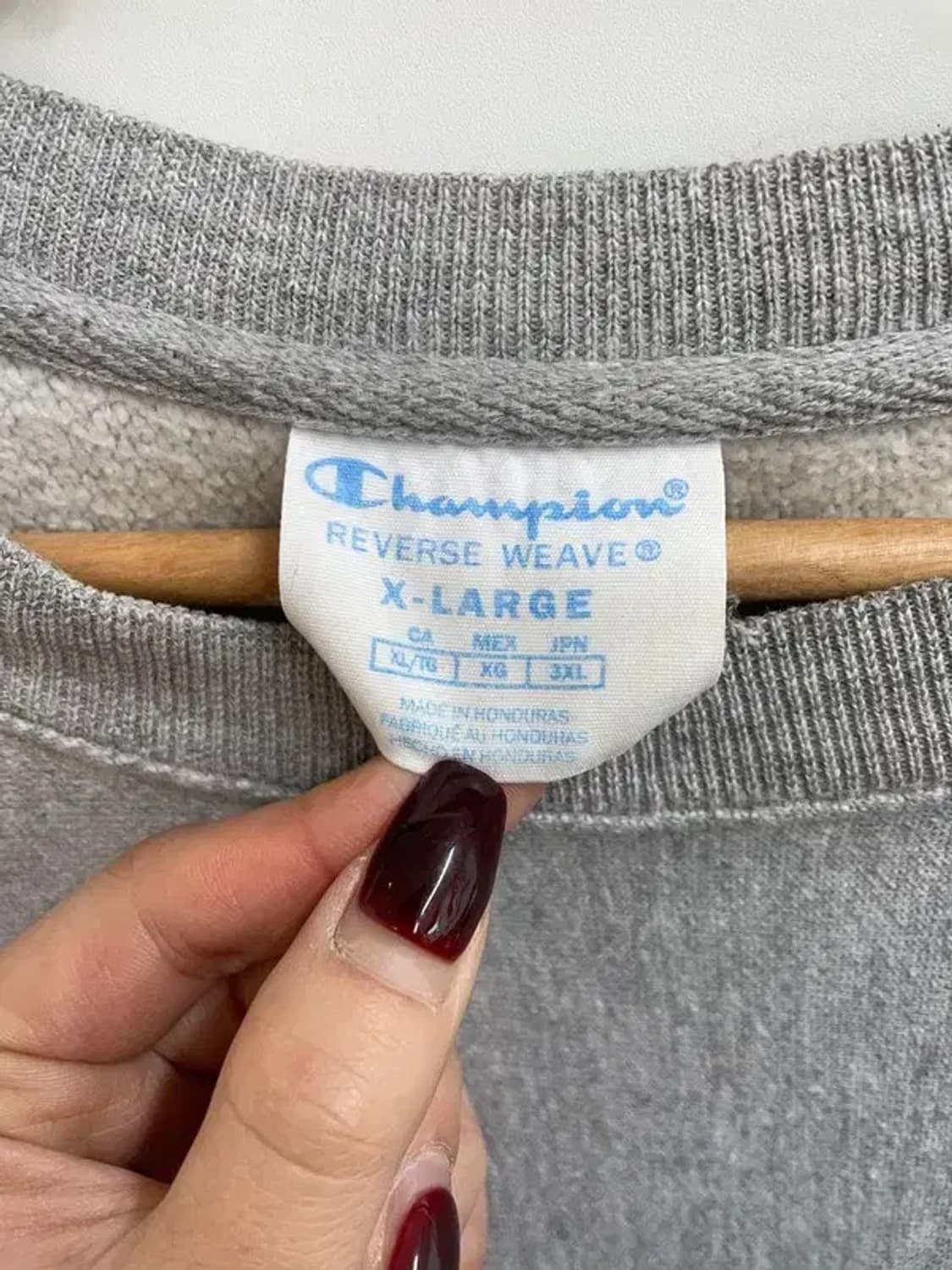 XL  챔피온 리버스위브 맨투맨 스웨트셔츠 그레이 상품이미지5