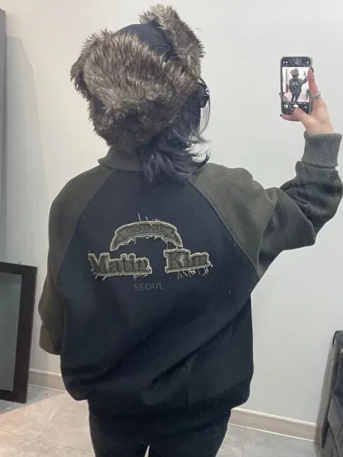 프리 마뗑킴 스타디움 바시티 퀼팅 자켓 상품이미지2