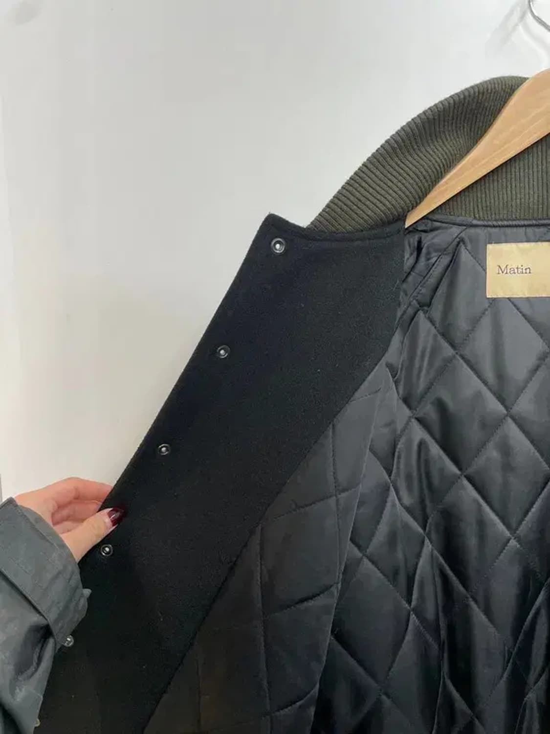 프리 마뗑킴 스타디움 바시티 퀼팅 자켓 상품이미지8