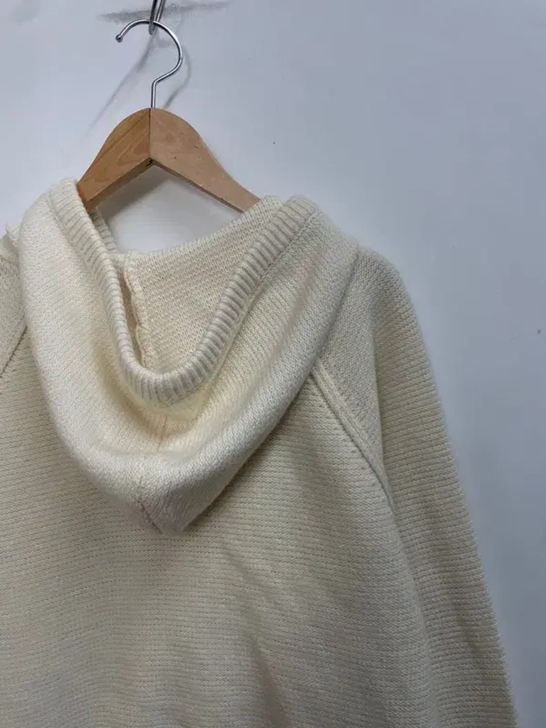 스몰 마리떼 프랑소와 저버 양모 니트 후드 집업 아이보리 상품이미지10