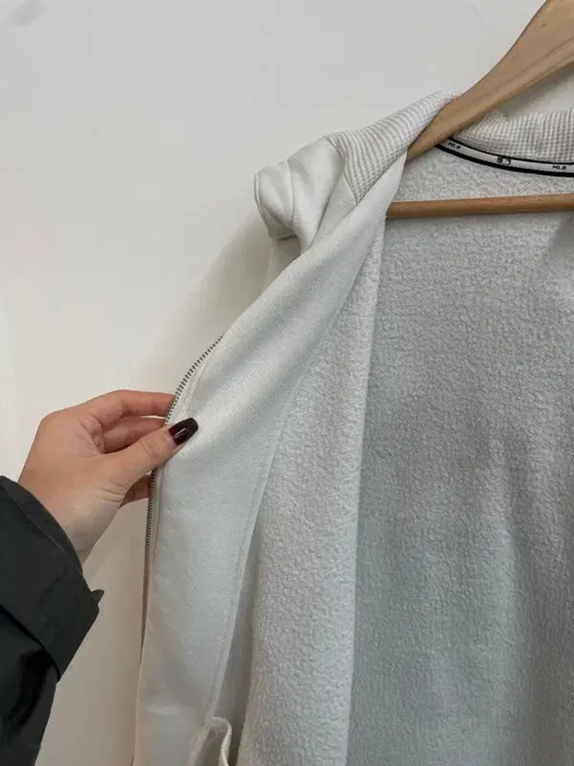 110 MLB 뉴욕 양키스 로고 후드 집업 화이트 상품이미지7