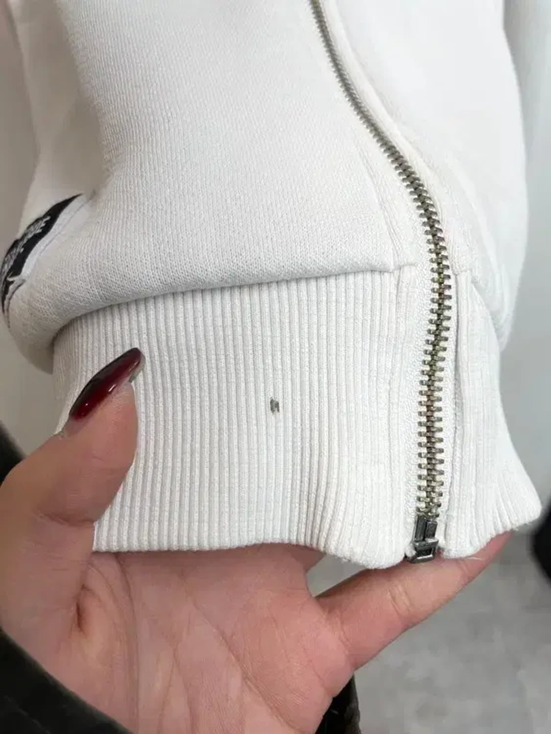 110 MLB 뉴욕 양키스 로고 후드 집업 화이트 상품이미지9