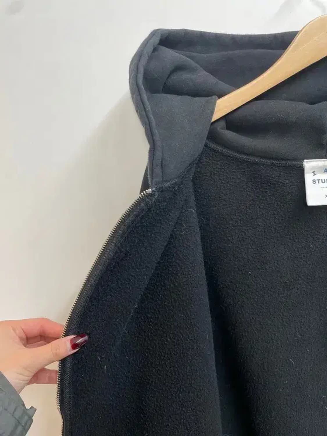 XL 아이앱스튜디오 X JTBC 후드 집업 블랙 상품이미지7