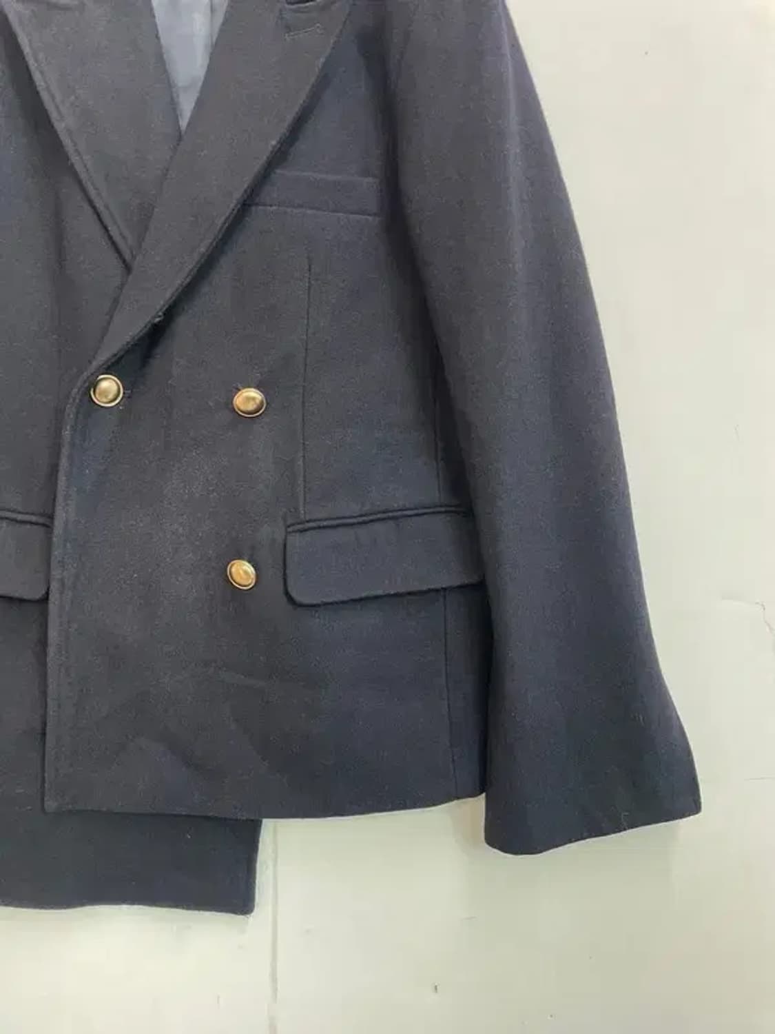 스몰 앤더슨벨 울자켓 네이비 스몰 언발란스 디자인 상품이미지3