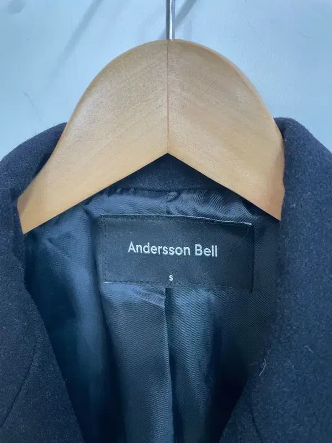 스몰 앤더슨벨 울자켓 네이비 스몰 언발란스 디자인 상품이미지5