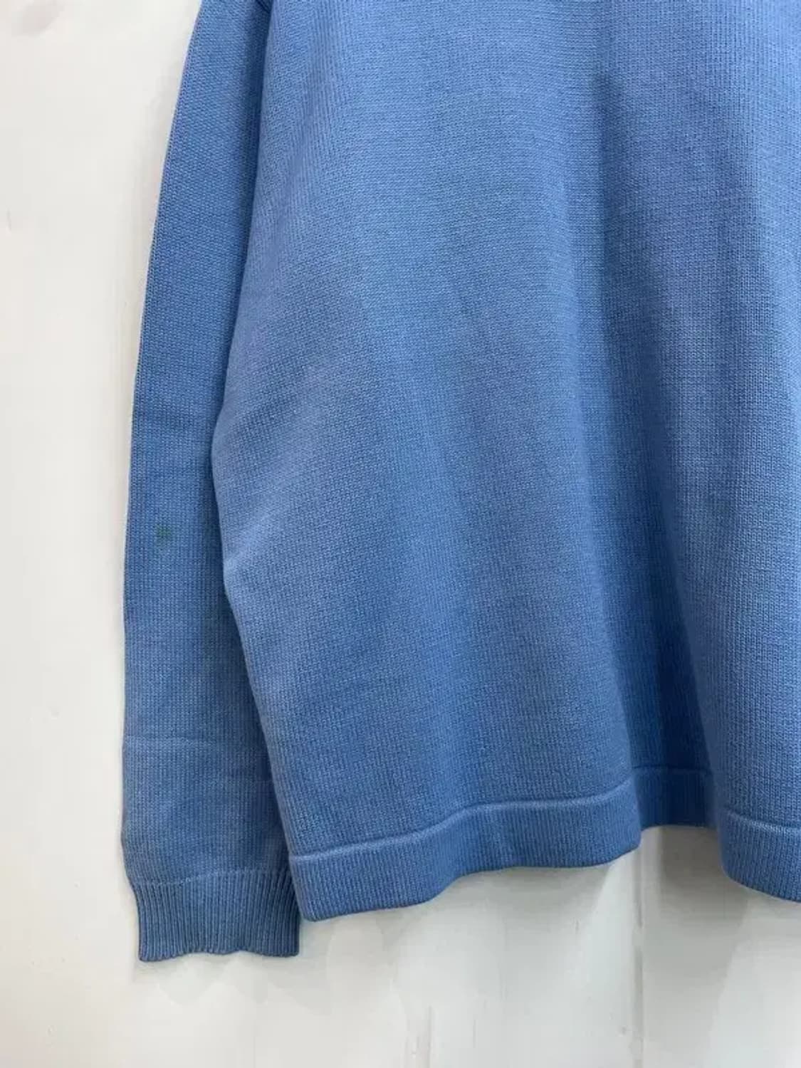 90s 올드스쿨 푸부 오버핏 로고 블루 니트 상품이미지9