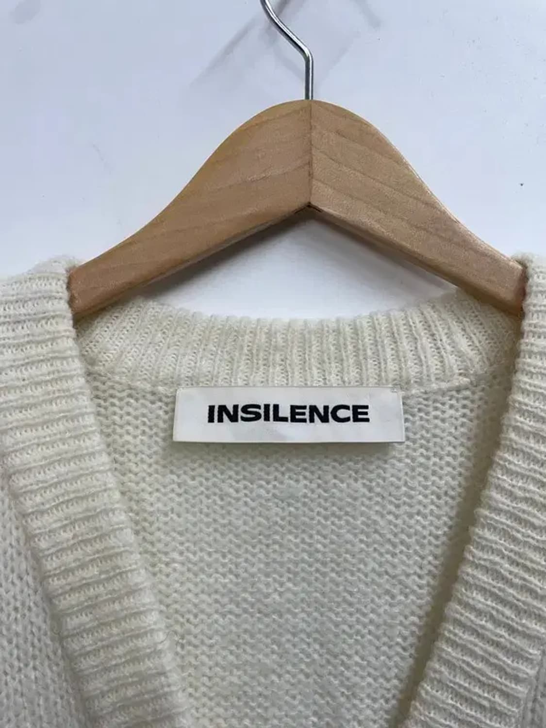 미디움 인사일런스 데미지 랩 가디건 아이보리 상품이미지7