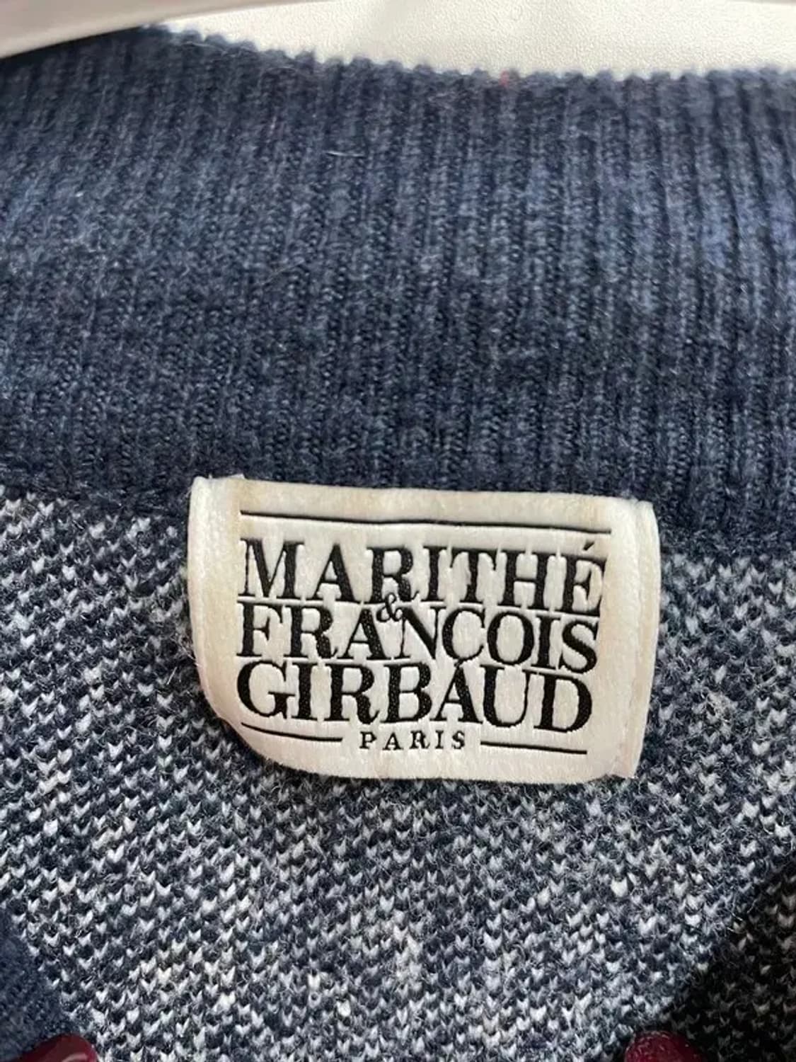 프리 마리떼 프랑소와 저버 클래식 로고 니트 풀오버 네이비 상품이미지5
