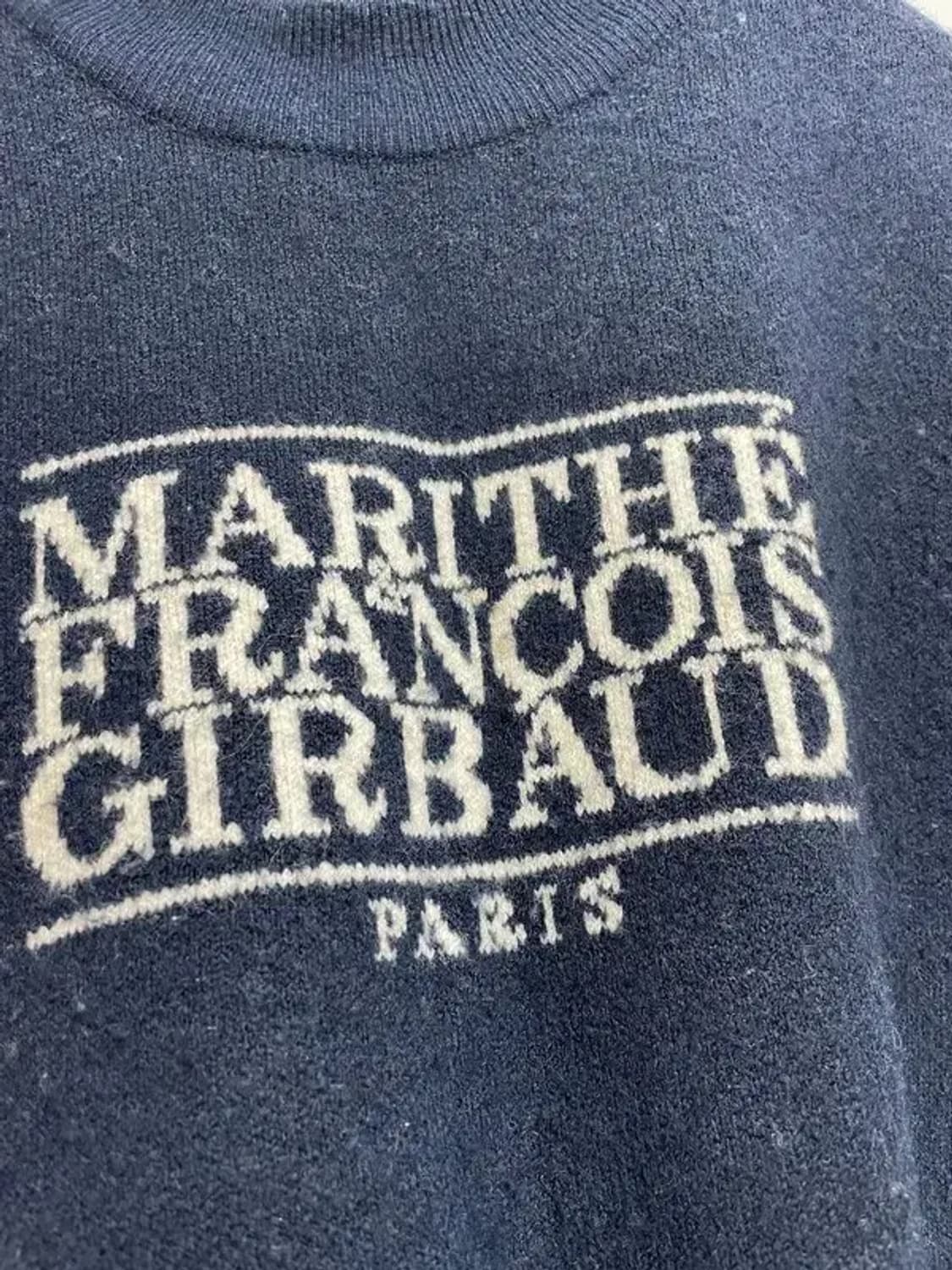 프리 마리떼 프랑소와 저버 클래식 로고 니트 풀오버 네이비 상품이미지6