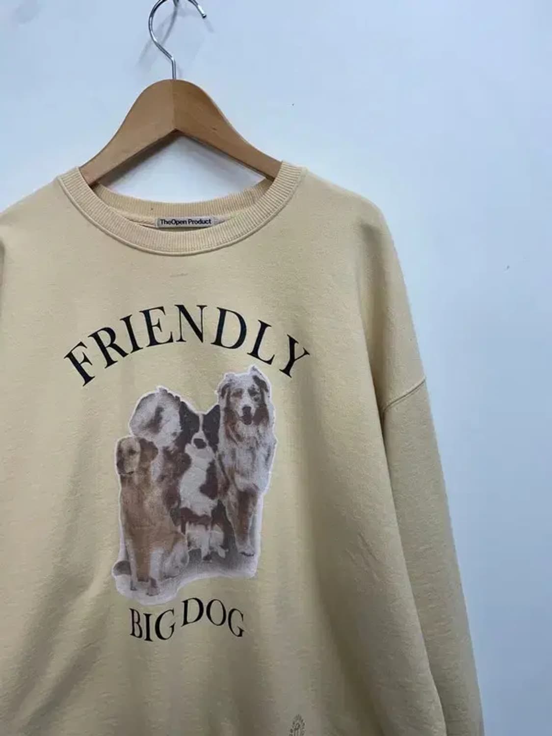 프리 더오픈프로덕트 도그 프린팅 맨투맨 스웨트셔츠 상품이미지5