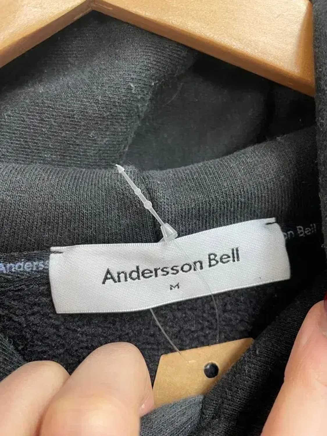 앤더슨벨 캐주얼 오버핏 지퍼 디테일 기모 후드티 상품이미지5