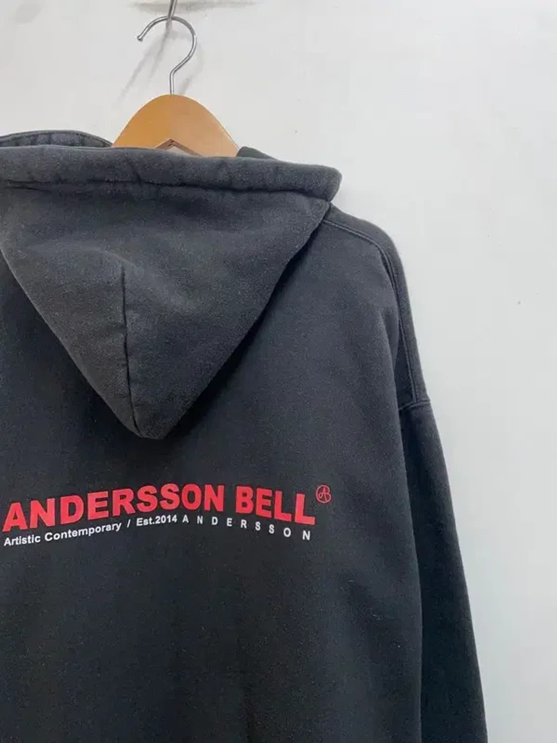 앤더슨벨 캐주얼 오버핏 지퍼 디테일 기모 후드티 상품이미지9