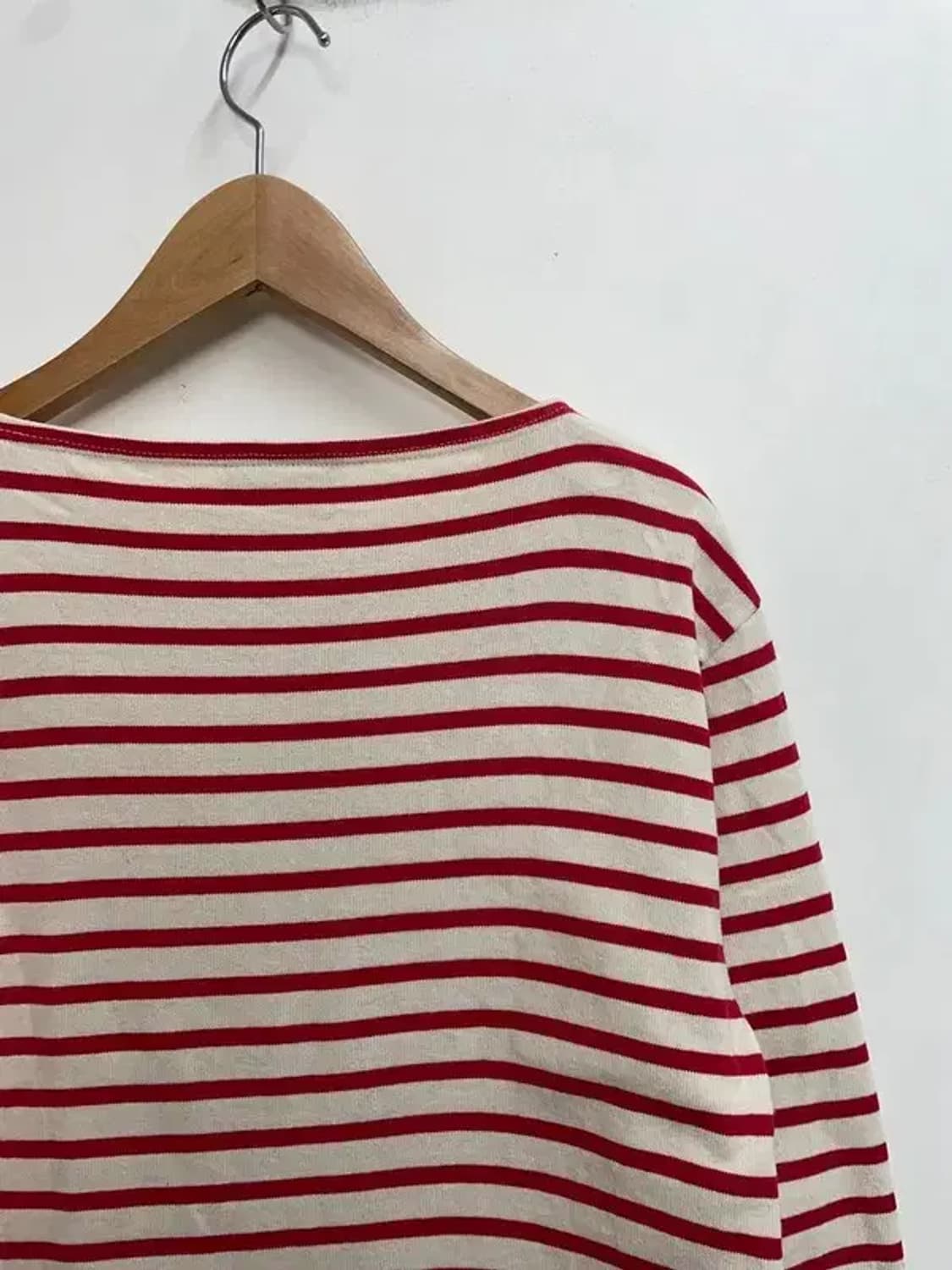 세인트 제임스 오버핏 레드 스트라이프 긴팔티 상품이미지10