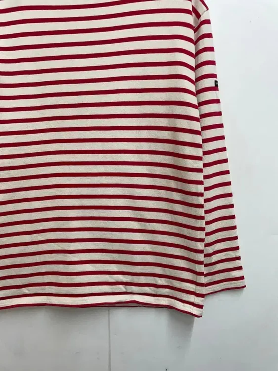 세인트 제임스 오버핏 레드 스트라이프 긴팔티 상품이미지3