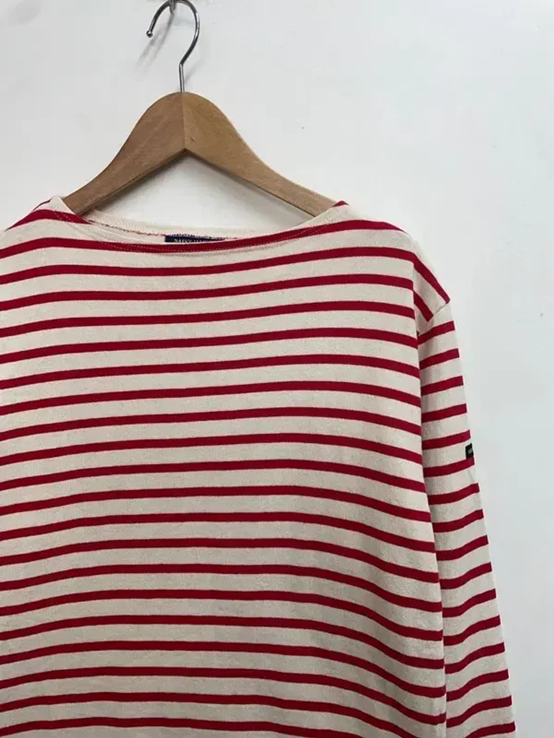 세인트 제임스 오버핏 레드 스트라이프 긴팔티 상품이미지4