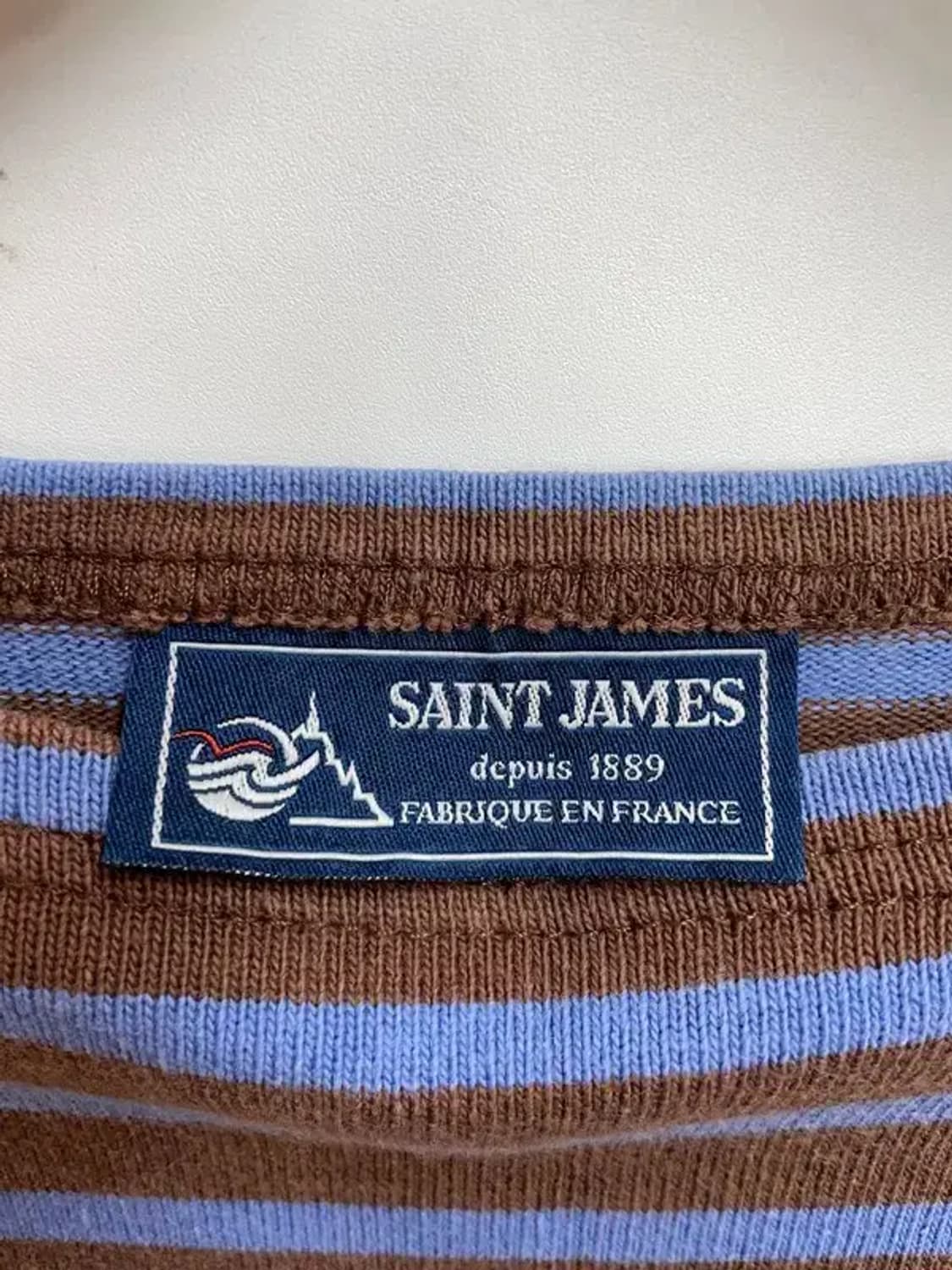 세인트제임스 오버핏 스트라이프 긴팔티셔츠 상품이미지5