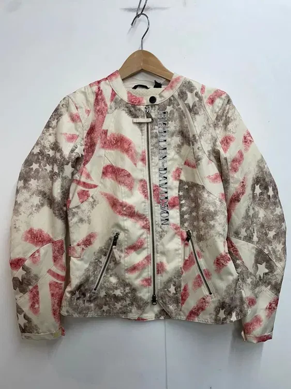 새상품 할리데이비슨 상의 여성용 코튼 바이커 자켓 상품이미지2