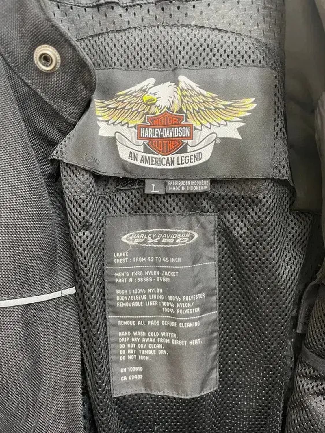 라지 할리데이비슨 FXRG 라이더 재킷 상품이미지6