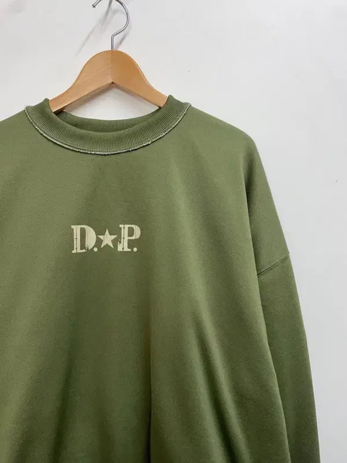 디피 x 아이앱 스튜디오 리버서블 스웻셔츠 오트밀 레인저 그린 상품이미지4